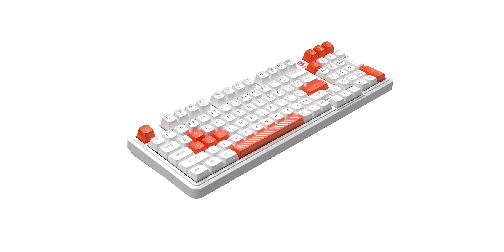 GamerTek Arcade Keys Wireless Mechanical Keyboard - White