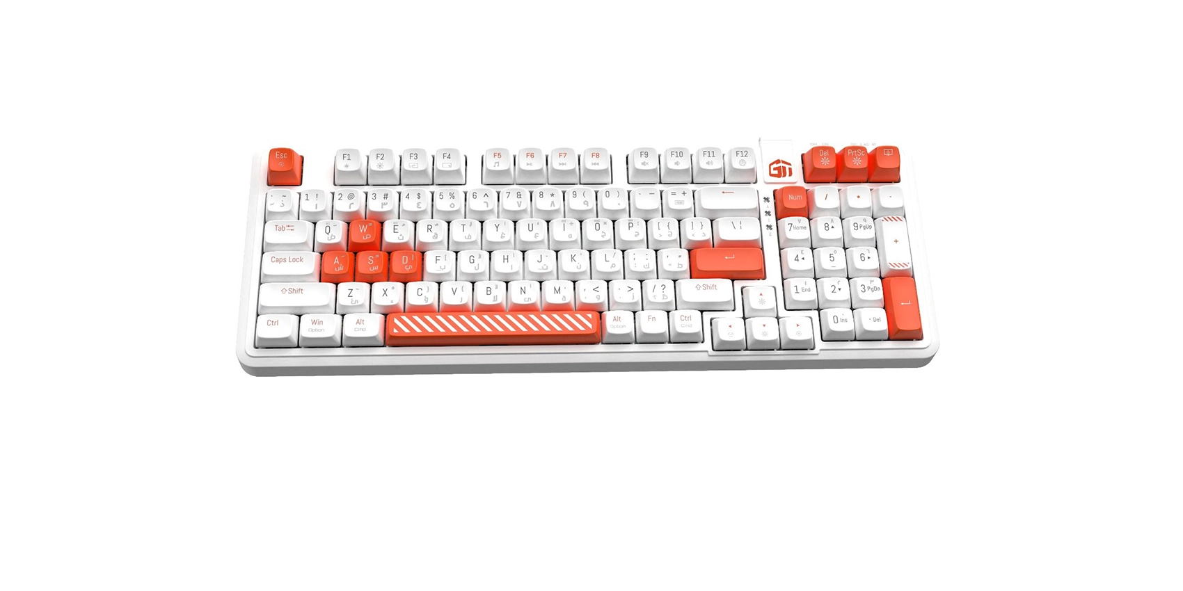 GamerTek Arcade Keys Wireless Mechanical Keyboard - White