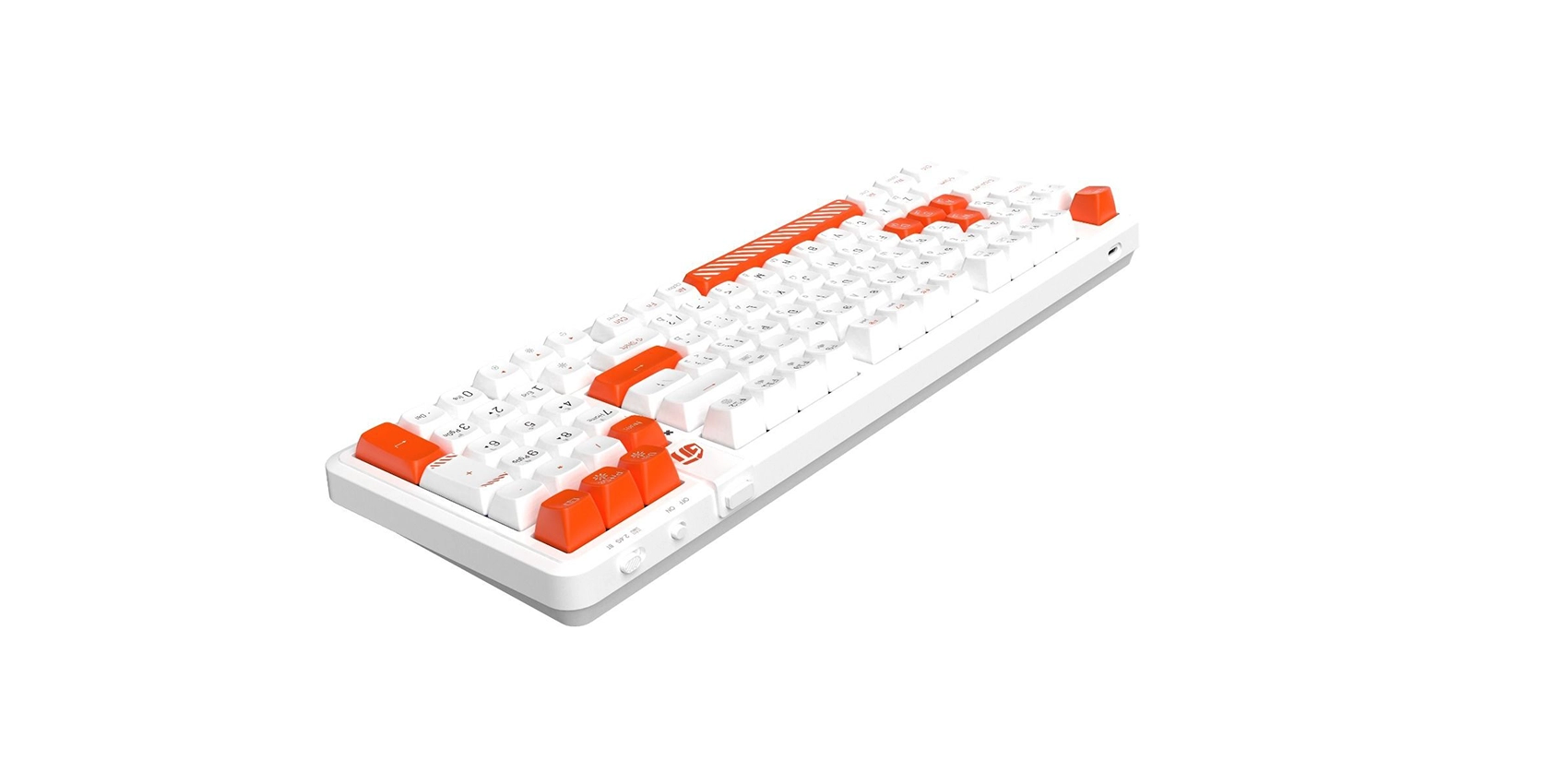 GamerTek Arcade Keys Wireless Mechanical Keyboard - White