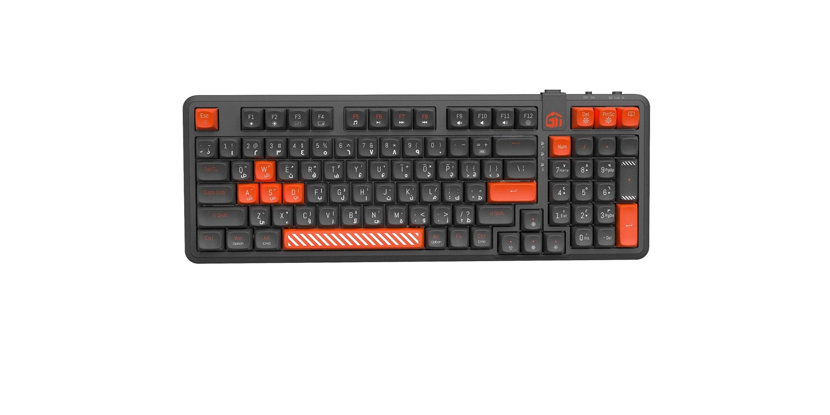 GamerTek Arcade Keys Wireless Mechanical Keyboard - Black