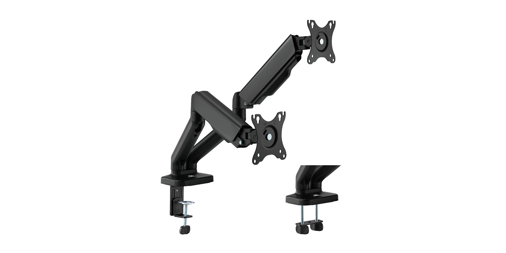 GamerTek Pivot Core Dual Monitor Arm – Black