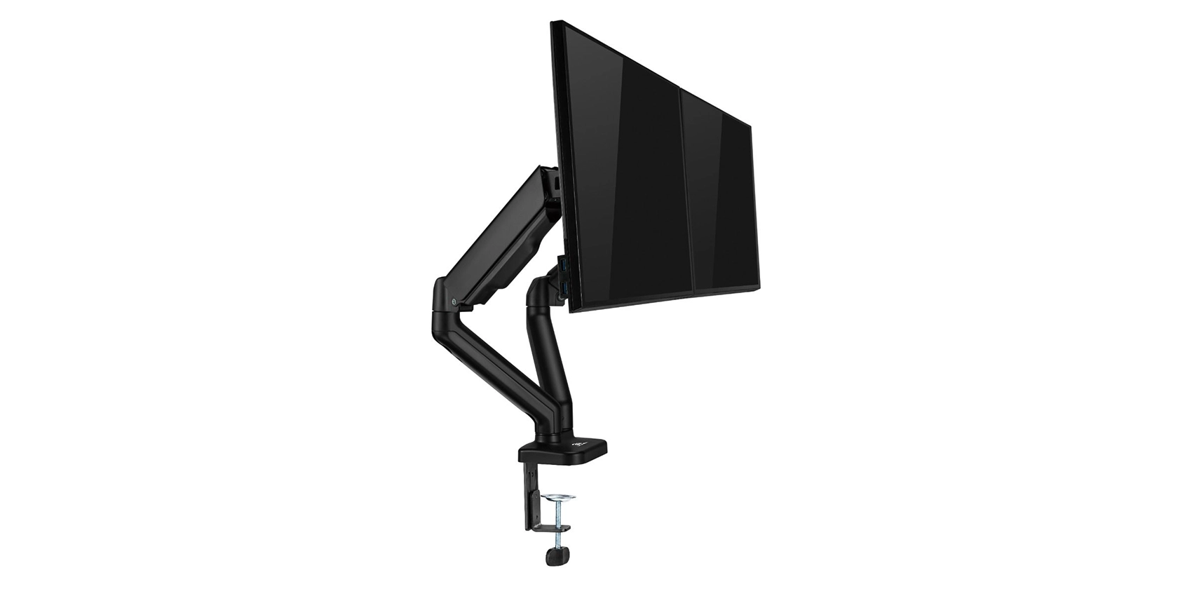 GamerTek Pivot Core Dual Monitor Arm – Black